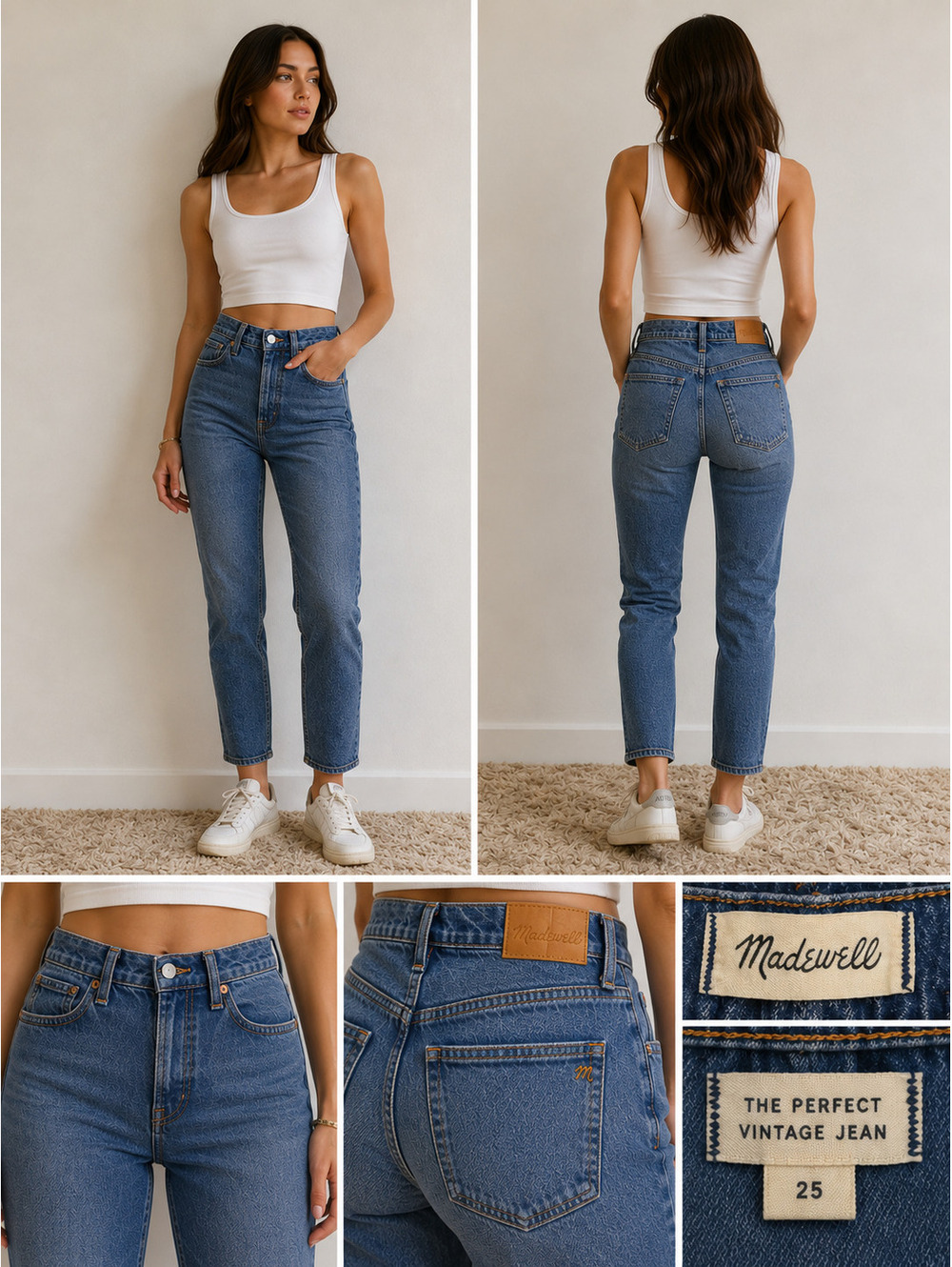 Madewell The Perfect Vintage Jean High-Rise Jeans Size 25
